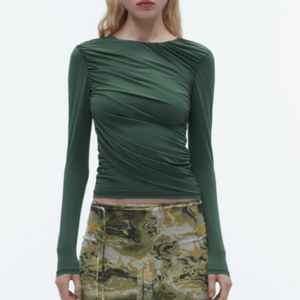 Zara Gathered Top